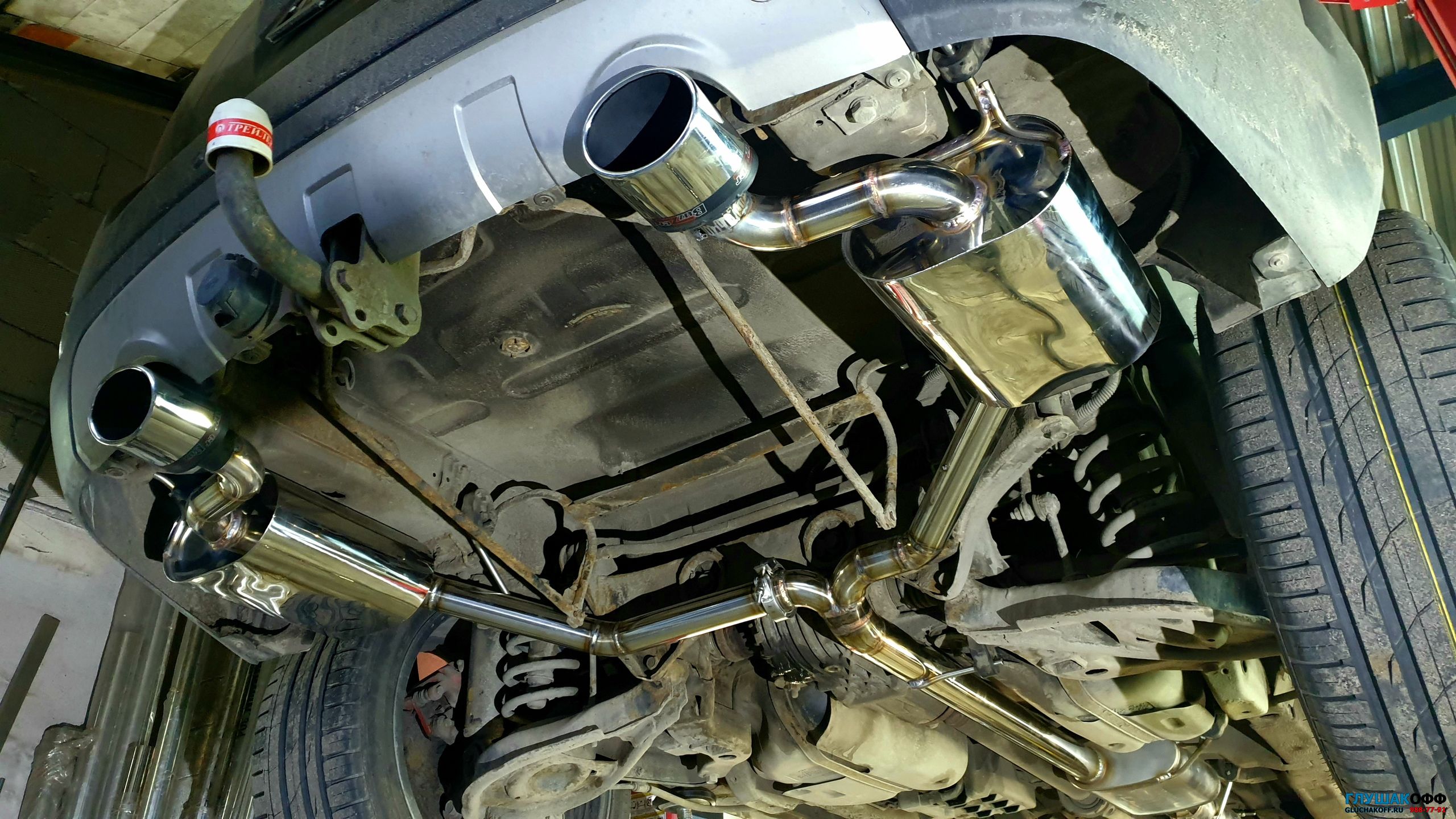 Chevrolet Captiva 3.2 V6 - Тюнинг выхлопа на нержавейке ГлушакоФФ