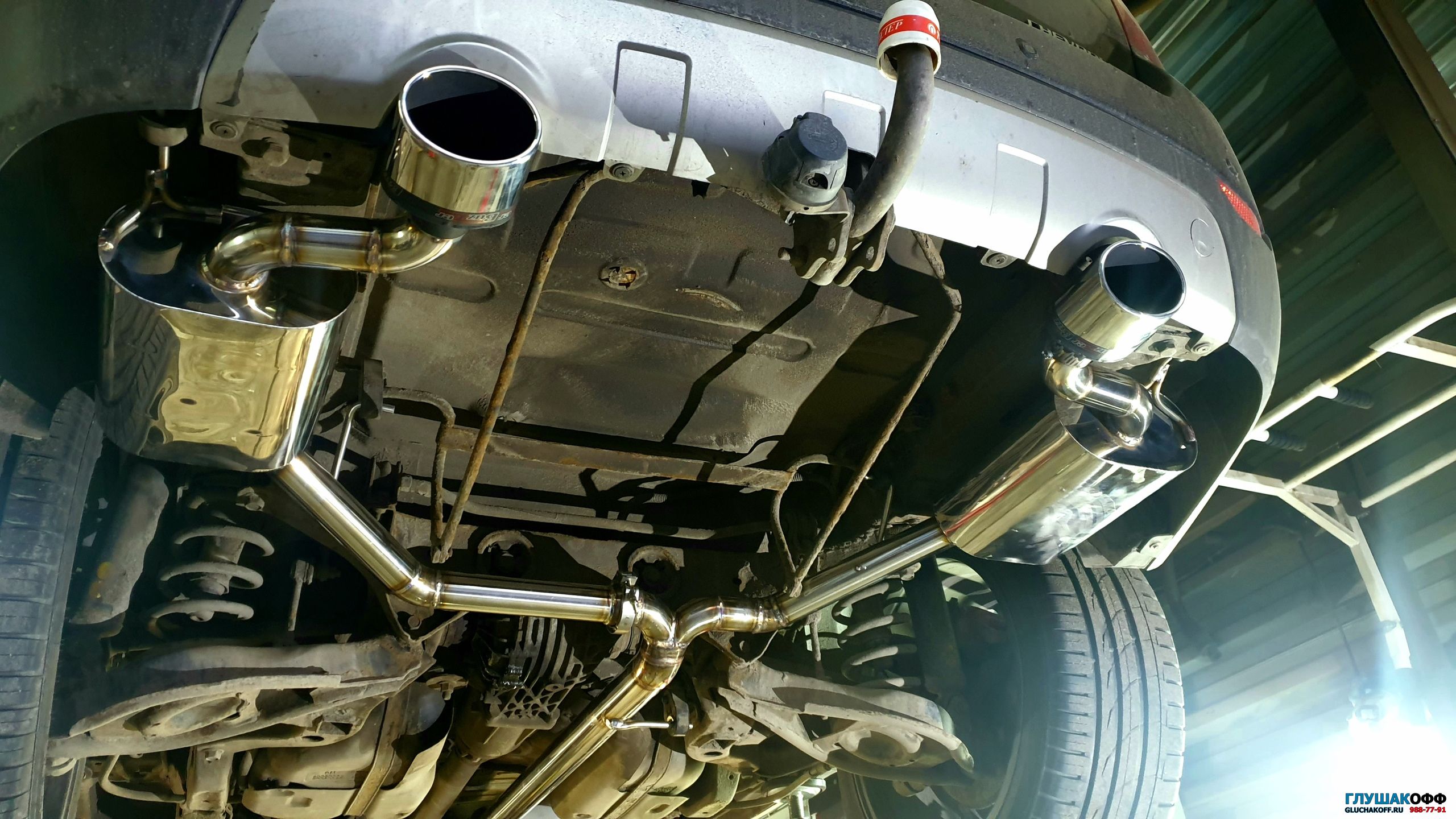 Chevrolet Captiva 3.2 V6 - Тюнинг выхлопа на нержавейке ГлушакоФФ